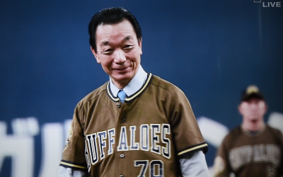 京セラドームにて始球式を行いました